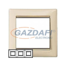 LEGRAND 774153 Valena Elefántcsont / Arany, hármas vízszintes keret villanyszerelés
