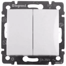LEGRAND 774218 Valena kettős váltóérintkezős nyomó, fehér villanyszerelés