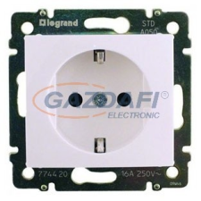 LEGRAND 774222 Valena 2P+F csatlakozóaljzat gyermekvédelemmel, rugós bekötéssel, fehér villanyszerelés