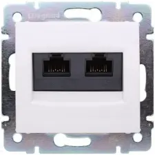 LEGRAND 774247 Valena 2xRJ45 LCS2 Cat6 UTP aljzat, körömmel, fehér villanyszerelés