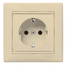 LEGRAND 774323 Valena 2P+F csatlakozóaljzat monoblokk, elefántcsont 230V villanyszerelés