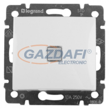LEGRAND 774448 Valena Keresztkapcsoló Jelzőfénnyel, Fehér villanyszerelés