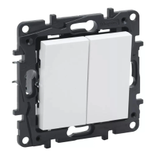 LEGRAND 863108 Niloé Step kettős váltókapcsoló, 10AX, fehér villanyszerelés