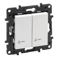 LEGRAND 863115 Niloé Step csillárkapcsoló jelzőfénnyel, 10AX, fehér világítási kellék
