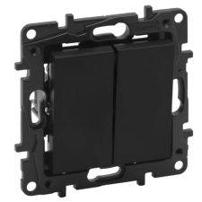 LEGRAND 863508 Niloé Step kettős váltókapcsoló, 10AX, fekete villanyszerelés