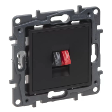 LEGRAND 863585 Niloé Step hangszóró aljzat, fekete villanyszerelés
