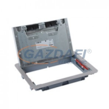 LEGRAND 88003 Rozsdamentes acél fedél 8/12 modulos standard padlódobozhoz, max. 8mm burkolattal villanyszerelés