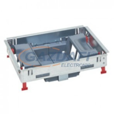 LEGRAND 88023 8 (2x4) modulos, vertikális, állítható magasságú standard padlódoboz, Mosaic-kal szerelvényezhető villanyszerelés