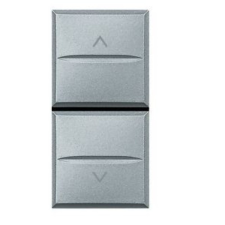 LEGRAND BTICINO Axolute dupla nyomógomb 1 mod, szürke, reteszelt HC4037 villanyszerelés