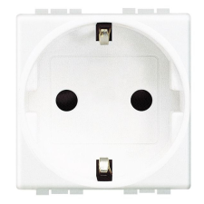 LEGRAND BTICINO Light N4141AN 2P+Fcsatlakozóaljzat 2 modulos , 16A fehér villanyszerelés