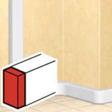 LEGRAND DLP 010711 végzáró 195x50 mm-es csatornához Legrand villanyszerelés