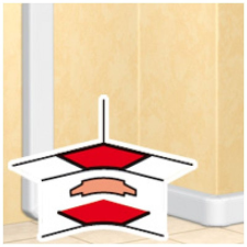 LEGRAND DLP belső könyök 50x105mm-es csatornáhozl 010605 villanyszerelés