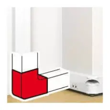 LEGRAND DLP kanyarelem bepattintható kábelcsatornához, 90°, 130 x 50 mm, fehér villanyszerelés