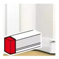 LEGRAND DLP végzáró elem bepattintható kábelcsatornához, 180 x 50 mm, fehér villanyszerelés