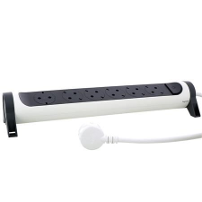 LEGRAND elosztó 6 aljzat, 3m vezeték fekete-fehér (694539) (legrand694539) hosszabbító, elosztó