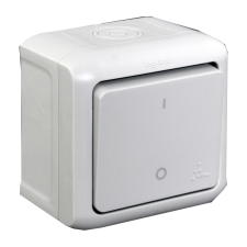 LEGRAND FORIX IP44 FK KÉTPÓLUSÚ KAPCSOLÓ SZÜRKE 10A 250V villanyszerelés