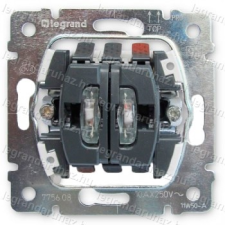 LEGRAND Galea Life kettős váltókapcsoló mechanizmus jelzőfénnyel 10A 775608 villanyszerelés