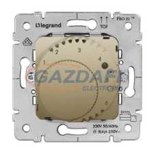 LEGRAND Galea Life szobatermosztát mechanizmus padlófútéshez, titánium villanyszerelés
