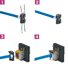 LEGRAND Legrand 076573 Program Mosaic LCS2 RJ45 aljzat 10GIGA STP, 1 modul, fehér villanyszerelés