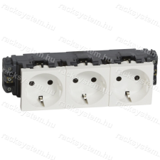 LEGRAND Legrand 077603 Program Mosaic 3x2P+F DLP aljzat, sínezett, csavaros, fehér villanyszerelés