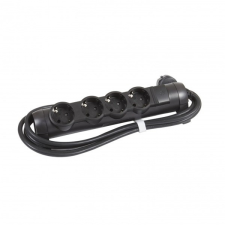 LEGRAND Legrand 694605 3m vezetékkel fekete 4x2P+F elosztósor CON kábel és adapter