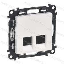 LEGRAND Legrand 753141 Valena Life 2xRJ45 Cat. 5e UTP csatlakozóaljzat fehér villanyszerelés