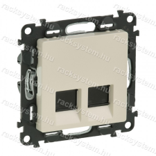 LEGRAND Legrand 753247 Valena Life 2xRJ45 Cat. 6 STP csatlakozóaljzat elefántcsont villanyszerelés