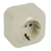 LEGRAND Legrand Forix IP20 fk 2P+F földelt csatlakozóaljzat, 16 A , gyv, bézs