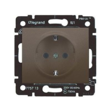 LEGRAND LIFE DUGALJ 2P+F RUGÓS MÉLYBRONZ villanyszerelés