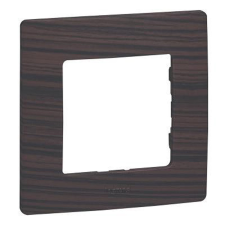 LEGRAND Niloé keret 1-es sötét fa dekor villanyszerelés