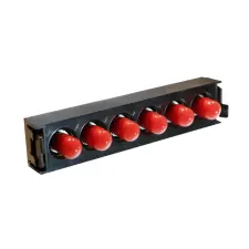 LEGRAND optikai patch modul 6xST szimplex monomódusú címkével és címketartóval fekete LCS3 villanyszerelés