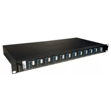 LEGRAND optikai patch panel fix 12xSC duplex monomódusú 1U-19" fekete LCS3 villanyszerelés