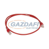 LEGRAND patch kábel, RJ45-RJ45, Cat6A, árnyékolatlan (U/UTP), AWG26, LSZH (LSOH), piros, d: 6,2mm, 1 méter, LCS2