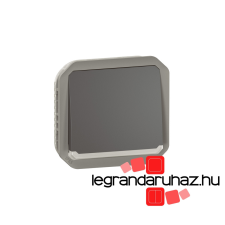  Legrand Plexo 55 egypólusú nyomó jelzőfénnyel 10A, antracit, Legrand 069813L villanyszerelés
