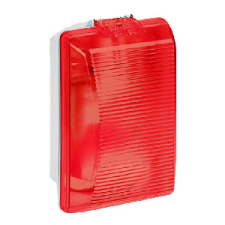 LEGRAND Plexo szögletes hajólámpa E27, 75W, IP55 piros bura 1db világítás
