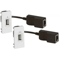 LEGRAND Program Mosaic 2db USB és 1db RJ45 csatlakozóaljzat készlet villanyszerelés