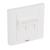 LEGRAND süllyesztett szerelvény - 2xRJ45 keystone port fogadására, döntött, fehér burkolattal és kerettel, címketartóval