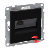 LEGRAND Suno 1xRJ45 Cat. 6 STP csatlakozóaljzat fekete, Legrand 721456