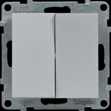 LEGRAND SUNO CSILLÁRKAPCSOLÓ 10AX, ALUMÍNIUM villanyszerelés