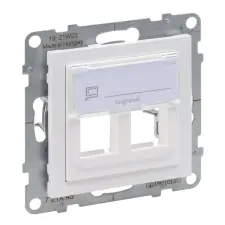 LEGRAND Suno kettős keystone adapter, fehér, Legrand 721145 villanyszerelés