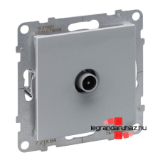 LEGRAND Suno TV aljzat, csillagpontos, 1,5 dB alumínium, Legrand 721364 villanyszerelés