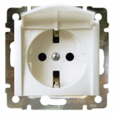 LEGRAND Valena 2P+F csapófedeles fehér (774422) villanyszerelés