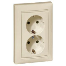 LEGRAND Valena 2x2P+F dugalj elefántcsont villanyszerelés