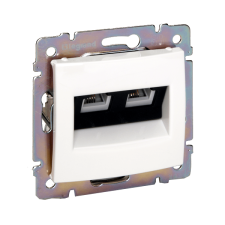 LEGRAND VALENA 2XRJ45 LCS2 CAT5E UTP ALJZAT KÖRÖMMEL, FEHÉR *KAP* villanyszerelés