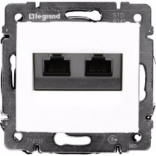 LEGRAND Valena 2XRJ45 LCS2 Cat5e UTP informatikai csatlakozóaljzat, csavaros, fehér 774239 villanyszerelés