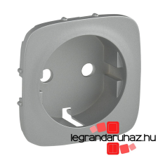 LEGRAND Valena Allure 2P+F aljzat (6mm²), burkolat, Alumínium 755257 villanyszerelés