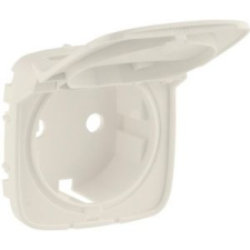 LEGRAND Valena Allure 2P+F csatlakozóaljzat burkolat, csapfedeles, elefántcsont , 754846 villanyszerelés