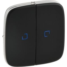 LEGRAND Valena Allure Kettős Kapcsoló Burkolat, Fj, Fekete 755228-Legrand villanyszerelés