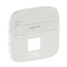 LEGRAND Valena Allure RJ11/RJ45 aljzat burkolat címketartóval, Fehér villanyszerelés