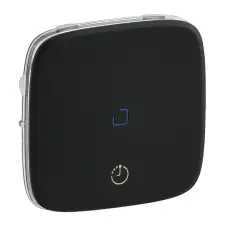 LEGRAND Valena Allure Világítás+Szellőzés Kapcsoló Burkolat, Fekete 755218-Legrand villanyszerelés